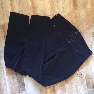 Corduroy navy Hudson jeans